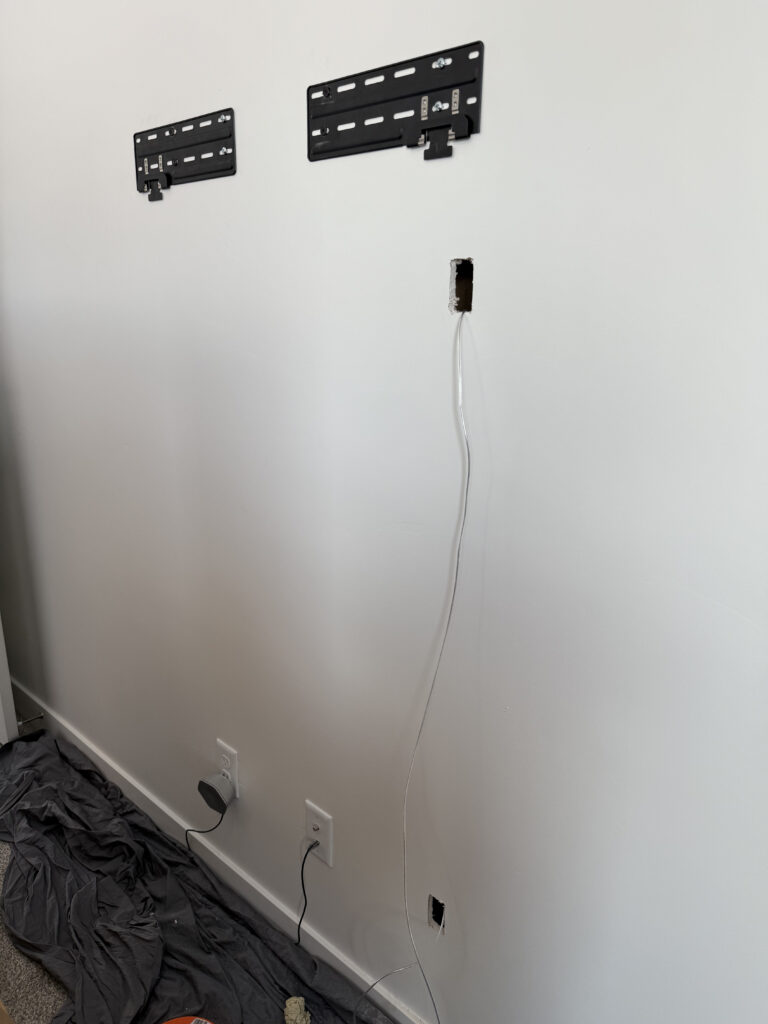 TV mounting and wire concealment with HandyWoody in Utah