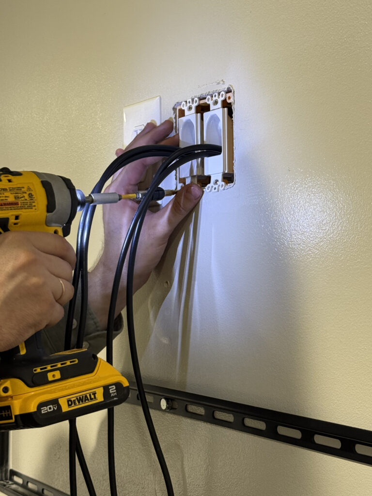 TV mounting and wire concealment with HandyWoody in Utah