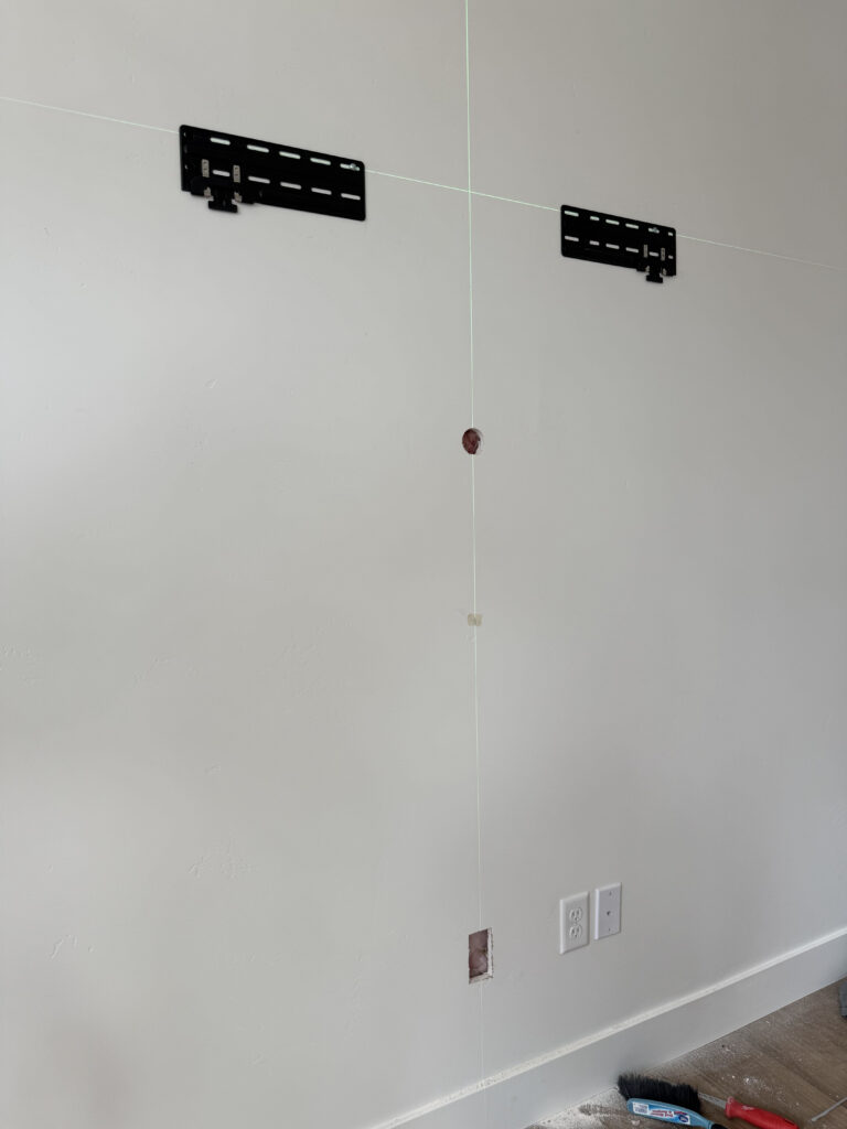 Samsung Frame TV mounting with wire concealment HandyWoody