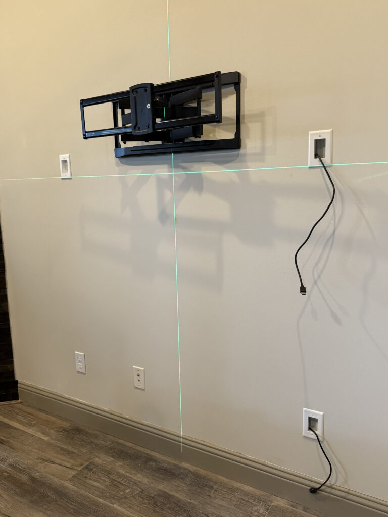 TV mounting and wire concealment with HandyWoody in Utah