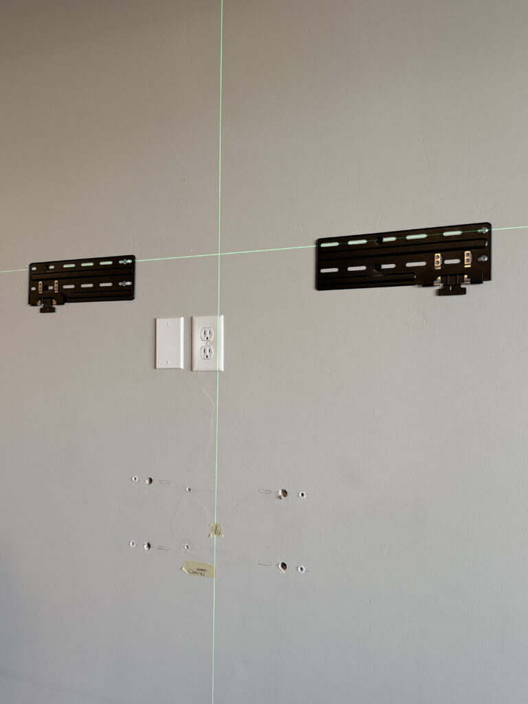 Samsung Frame TV mounting with wire concealment HandyWoody